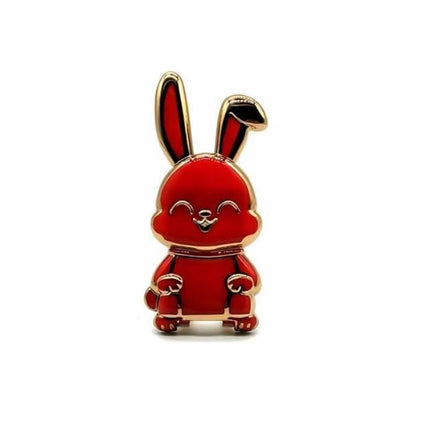 Bunny Finger Ring Holder Mobile Phone Mini Pull Rod Foldable Phone Finger Ring Holder Lazy Phone Back Sticker Pad Phone Kickstan