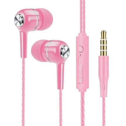 3.5Mm Wired Headphones in Ear Headset Wired Earphones with Microphone Bass Hifi Stereo Earbuds Sports In-Line Control for Phones