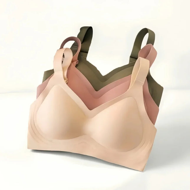 Seamless Bra for Women Comfort Padded Bras Wireless Underwear Support Gathered Wide Straps Sexy Lingerie Female Intimates
