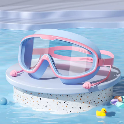 Kids Swimming Goggles Big Frame HD View Anti-Fog Waterproof Children'S Swim Goggles Boys and Girls Multi-Color to Choose