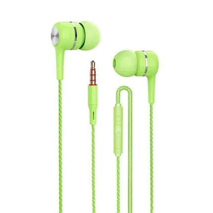 3.5Mm Wired Headphones in Ear Headset Wired Earphones with Microphone Bass Hifi Stereo Earbuds Sports In-Line Control for Phones
