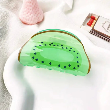 1Pc Fruit Based Acrylic Clip Creative Hair Accessory, Hair Clip at the Back of the Head, High-End Korean Version Shark Clip