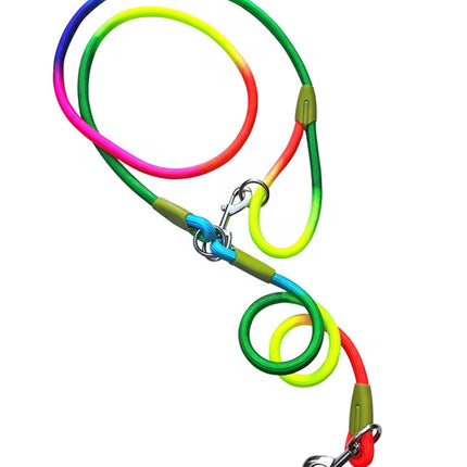 Reflective Nylon Leashes Pet Dogs Chain Traction Rope Leads for Running Dog Walking Free Hands Rope Chain for Small Large Dogs