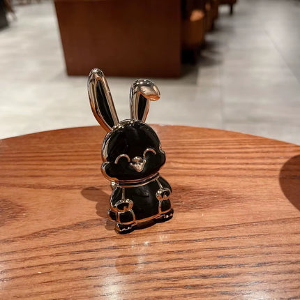 Bunny Finger Ring Holder Mobile Phone Mini Pull Rod Foldable Phone Finger Ring Holder Lazy Phone Back Sticker Pad Phone Kickstan