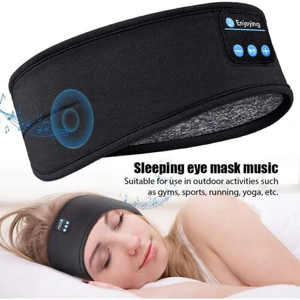 Wireless Bluetooth Headband Sleeping Eye Mask Headphones Headset Music UK