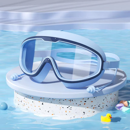 Kids Swimming Goggles Big Frame HD View Anti-Fog Waterproof Children'S Swim Goggles Boys and Girls Multi-Color to Choose