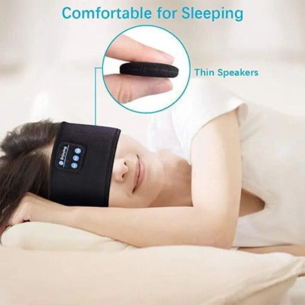 Wireless Bluetooth Headband Sleeping Eye Mask Headphones Headset Music UK