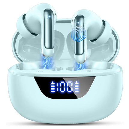 Wireless Headphones,Bluetooth 5.3 Stereo Earphones in Ear with 4 ENC Mic Clear Calls,Noise Cancelling Ear Buds,48H Battery Life.