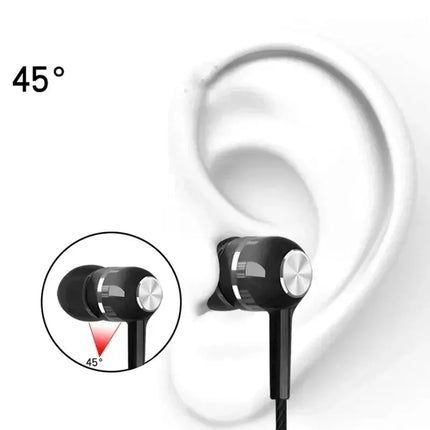 3.5Mm Wired Headphones in Ear Headset Wired Earphones with Microphone Bass Hifi Stereo Earbuds Sports In-Line Control for Phones