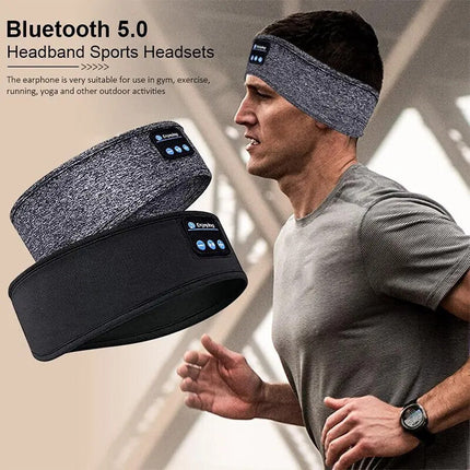 Wireless Bluetooth Headband Sleeping Eye Mask Headphones Headset Music UK