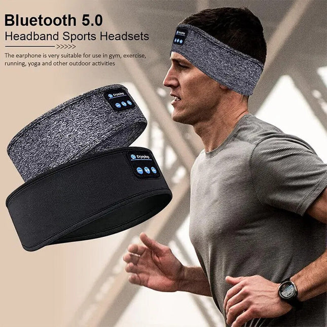 Wireless Bluetooth Headband Sleeping Eye Mask Headphones Headset Music UK