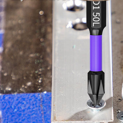 D1 Anti-Slip and Shock-Proof Bits Screwdriver Bits,High Hardness Strong Magnetic 25/50/65/70/90/150Mm PH2 Screwdriver Set