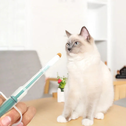 Pet Medicine Feeder Dispenser Cat Tablet Syringe Feeder Soft Tip Multi-Purpose Feeder Cat Pill Shooter Pet Pills Applicator