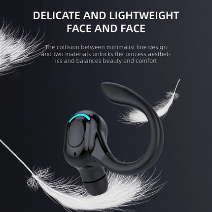 Waterproof Single Ear Earbuds Bluetooth-Compatible 5.2 Wireless Business Headset